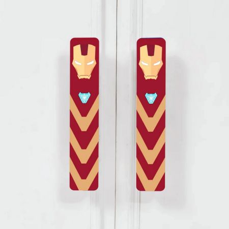 Handcrafted Acacia Wood Ironman Cupboard Handles Set